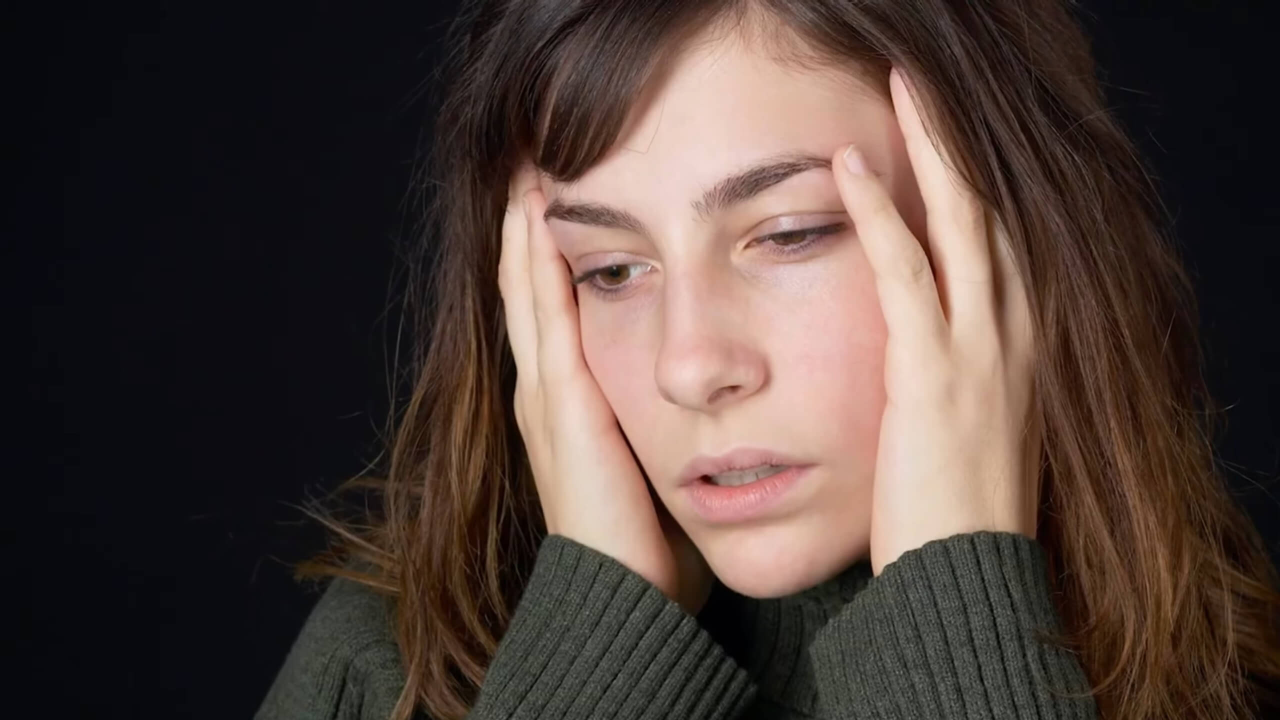 Woman feeling dizzy